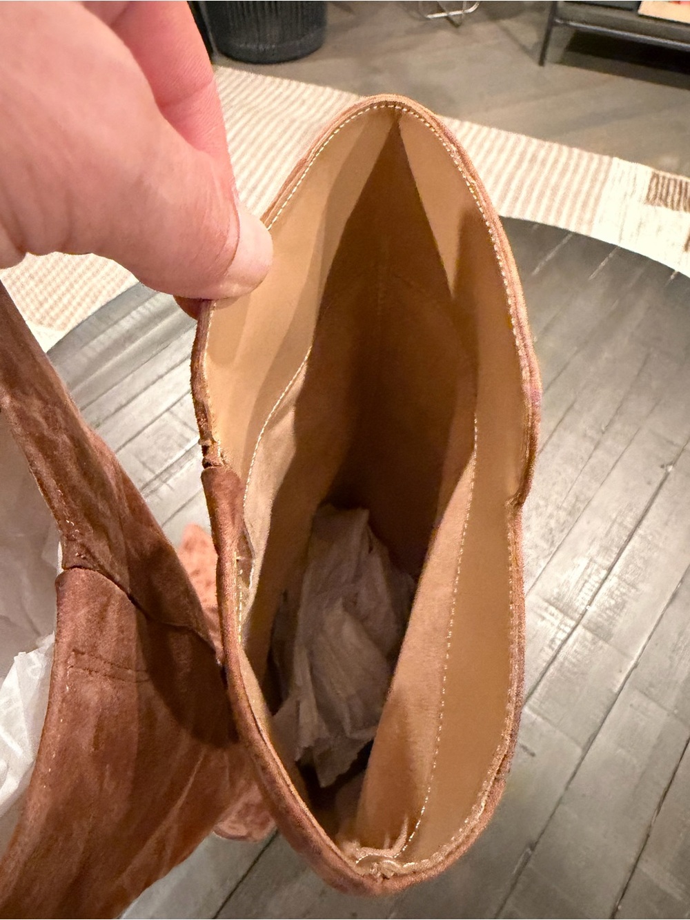 🔥💥🔥NWOB Sam Edelman Taylin boots Size 8.5 US Brown Suede - Picture 13 of 15